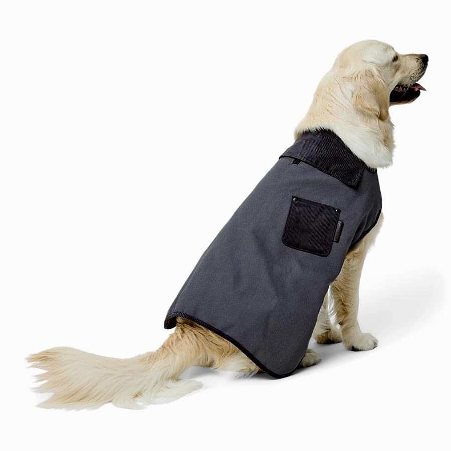 Wainwright's Waterproof Canvas Dog Jacket Grey