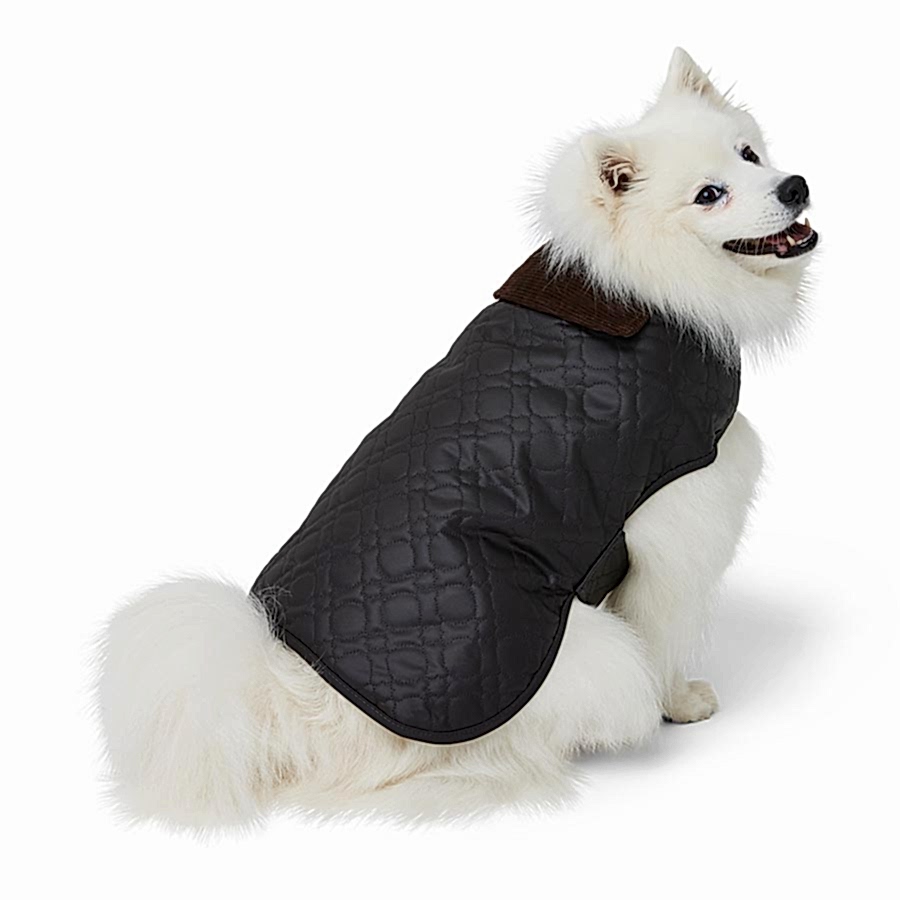 Wainwright's Shower Resistant Quilted Dog Jacket Espresso