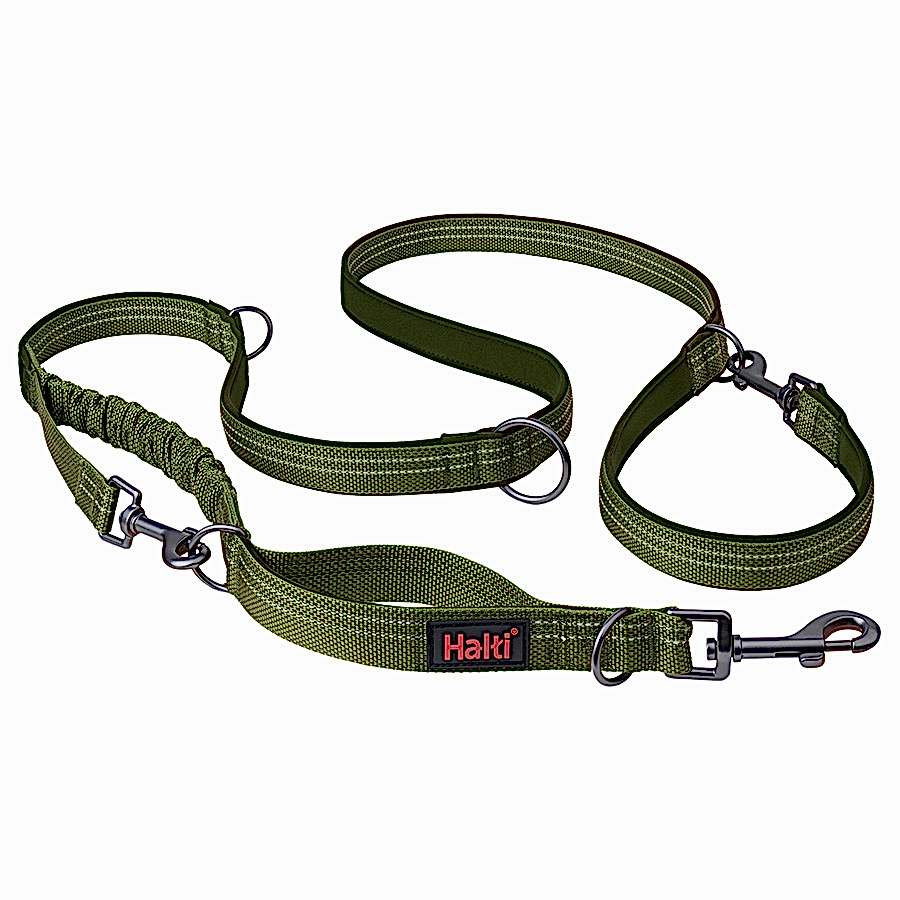 Halti Anatomy Dog Multi Lead Green