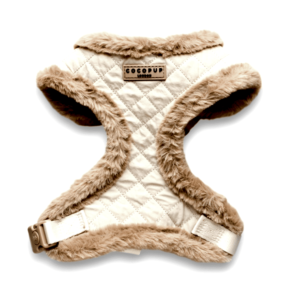 Cocopup Quilted Dog Harness Cream