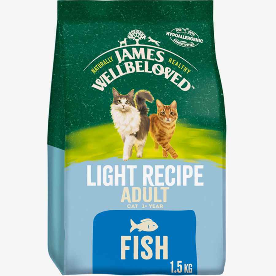 James Wellbeloved Light Adult Dry Cat Food Fish