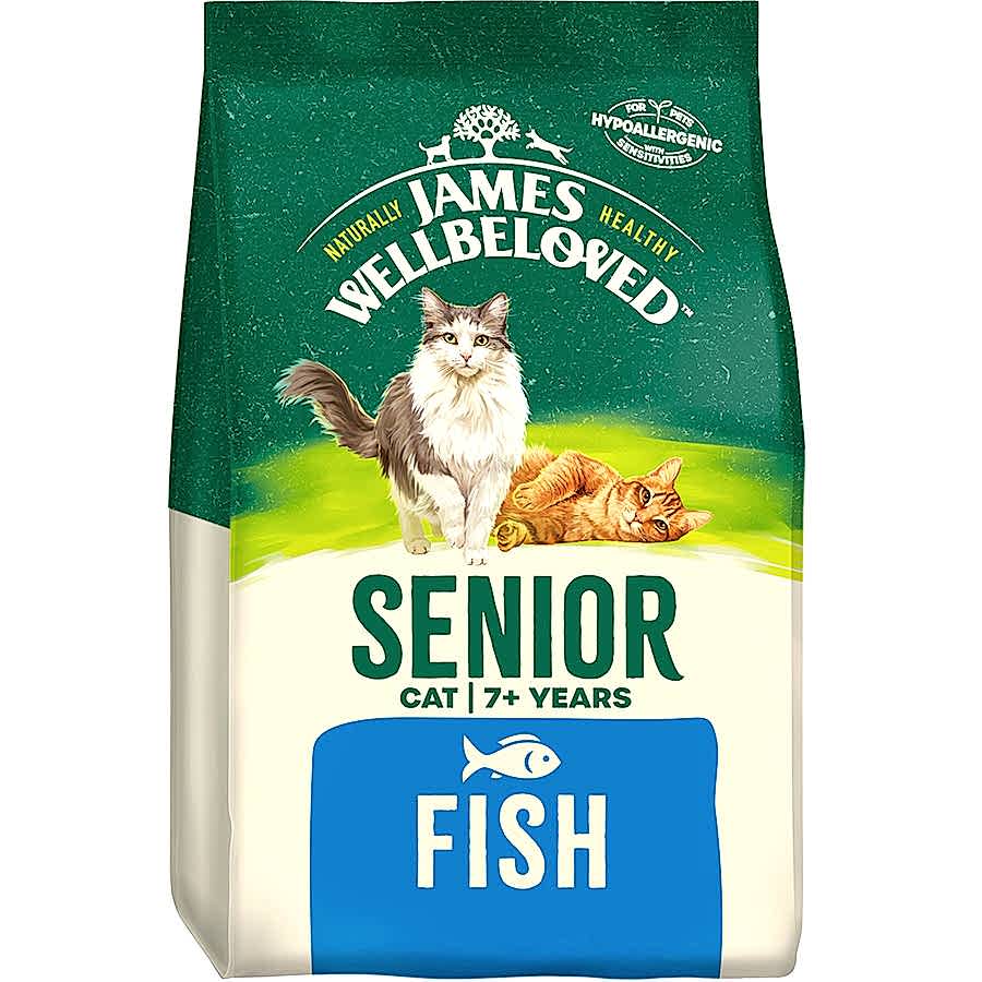 James Wellbeloved Senior Dry Cat Food Fish