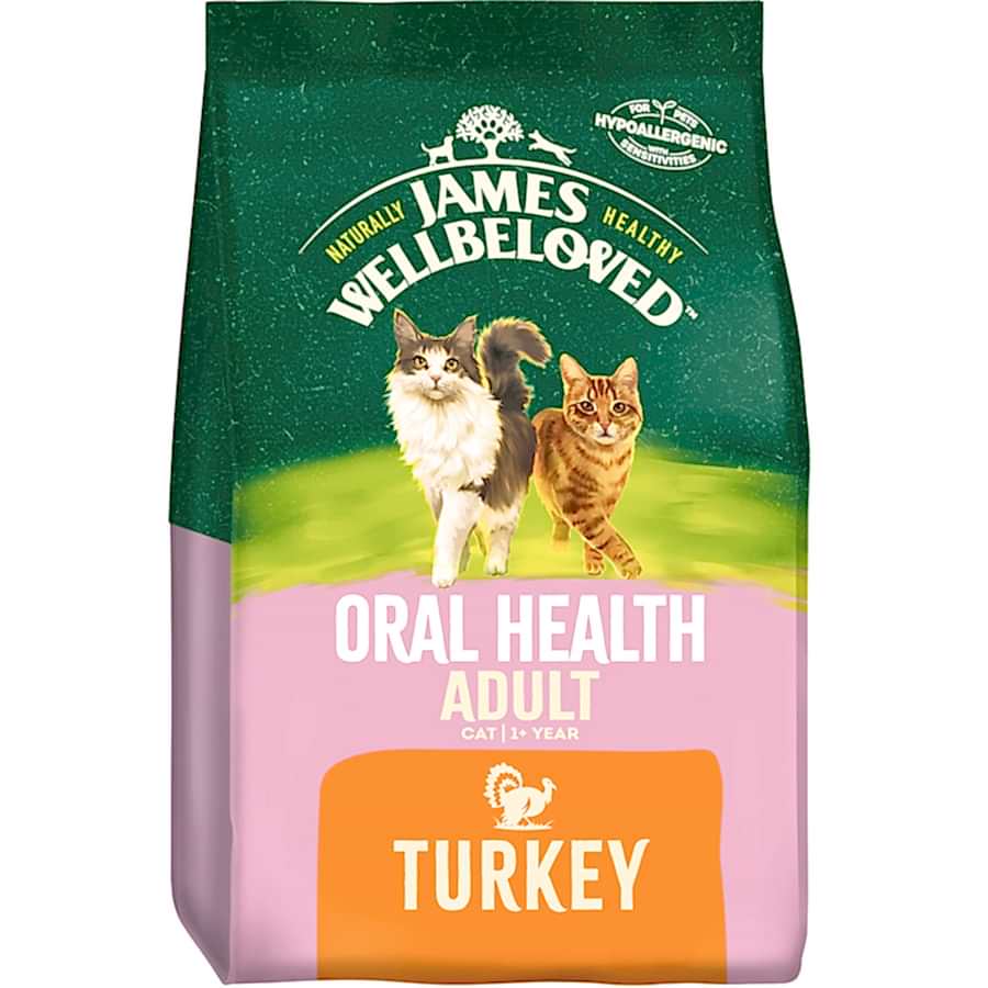 James Wellbeloved Oral Health Adult Dry Cat Food Turkey