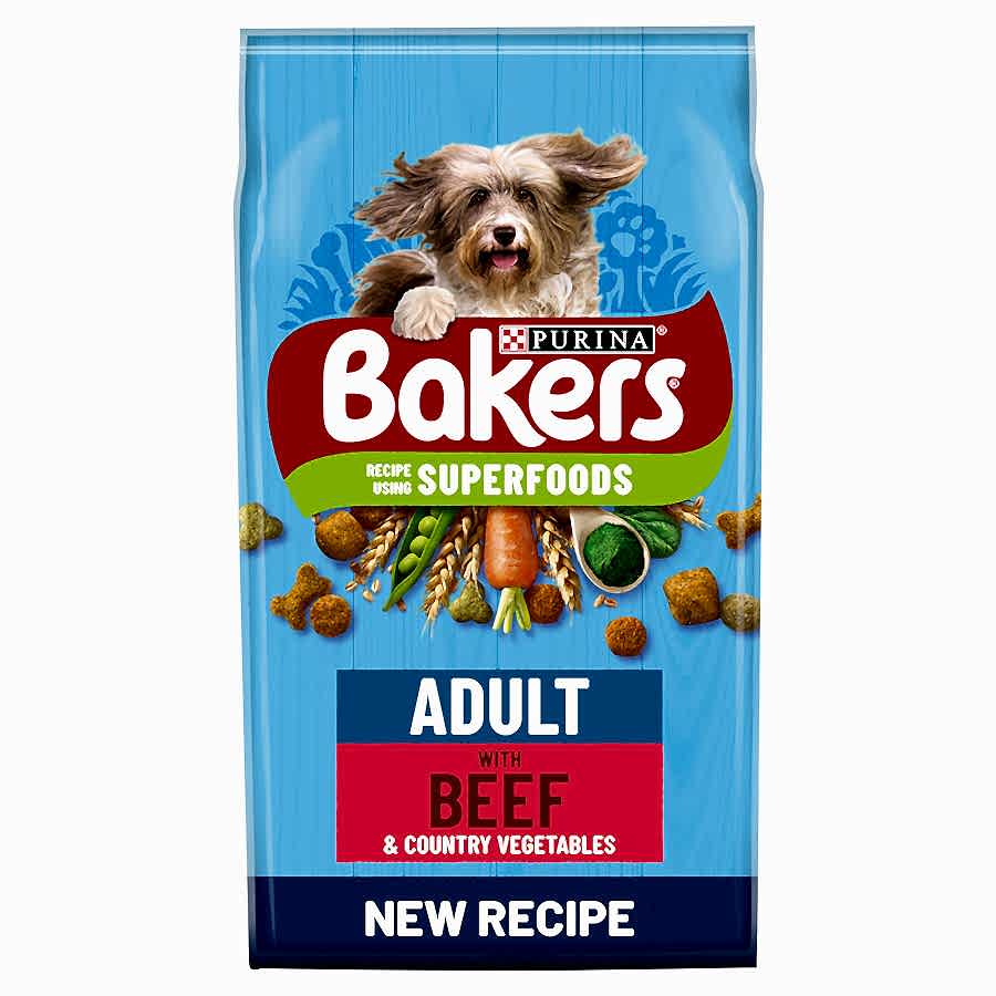 Bakers Adult Dry Dog Food Beef & Veg