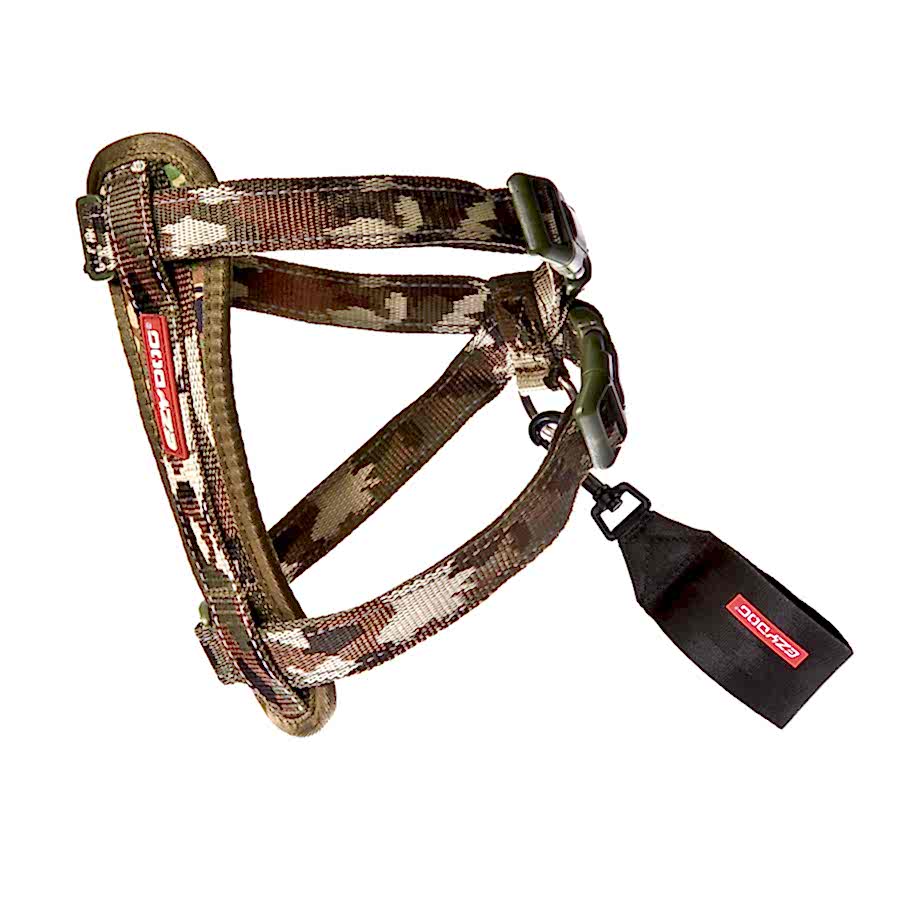 EzyDog Chest Plate Dog Harness Camo Green