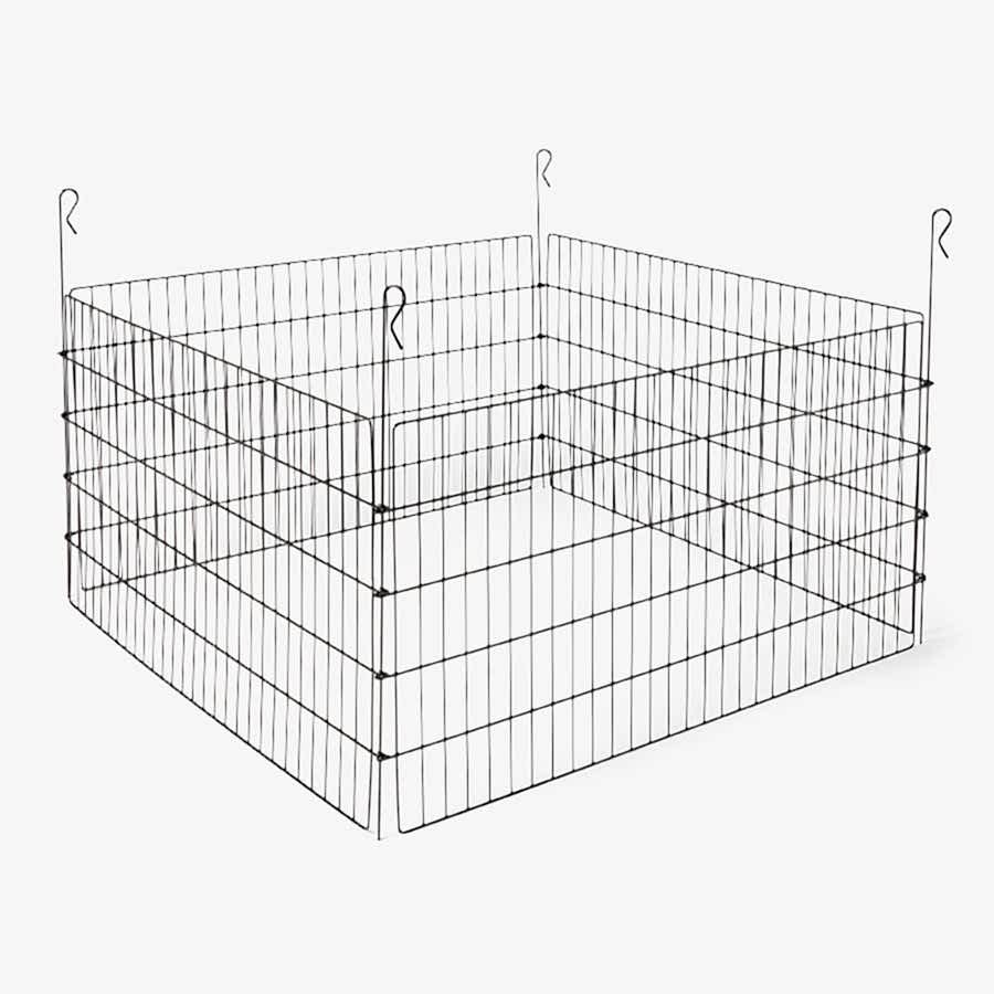 Pets at Home Rabbit/Guinea Pig Play Pen Black